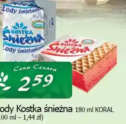 Cezar Delikatesy Koral Lody Kostka śnieżna oferta