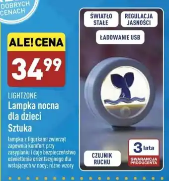 ALDI Lampa nocna dla dzieci oferta