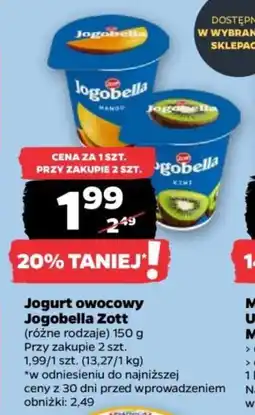 Netto Jogurt owocowy Jogobella Zott oferta