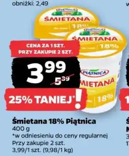 Netto Śmietana 18% Piątnica oferta