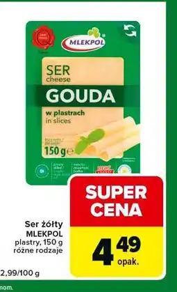 Carrefour Express Mlekpol Ser żółty oferta