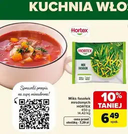 Carrefour Miks fasolek mrożonych hortex oferta