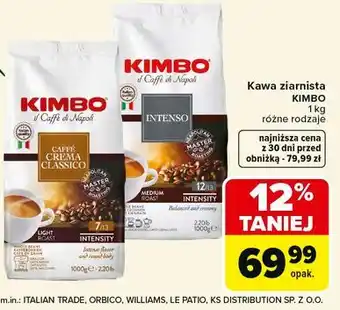 Carrefour Kawa ziarnista kimbo oferta