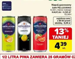 Carrefour Napój gazowany san pellegrino różne rodzaje oferta