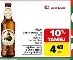 Carrefour Piwo birra moretti oferta