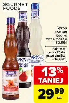Carrefour Syrop fabbri różne rodzaje oferta