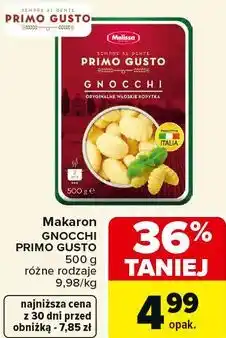 Carrefour Makaron gnocchi primo gusto 500 g różne rodzaje oferta