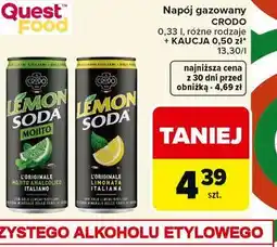 Carrefour Napój gazowany crodo różne rodzaje oferta