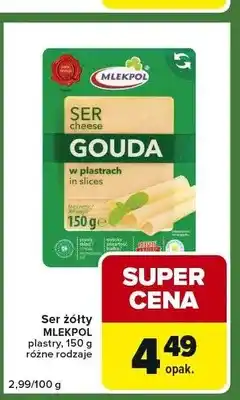 Carrefour Express Ser żółty Gouda Mlekpol plastry oferta