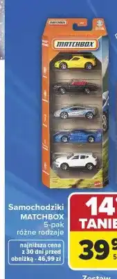 Carrefour Matchbox Samochodziki 5-pak oferta