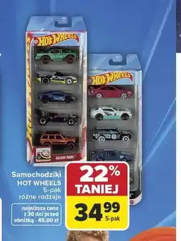 Carrefour Hot Wheels Samochodziki 5-pak oferta