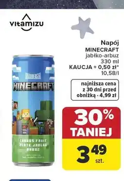 Carrefour Vitamizu Napój Minecraft jabłko-arbuz oferta