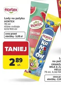 Carrefour Hortex Lody na patyku oferta