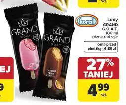 Carrefour Koral Lody Grand g.o.a.t. oferta