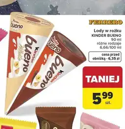 Carrefour Ferrero Lody w rożku Kinder Bueno oferta