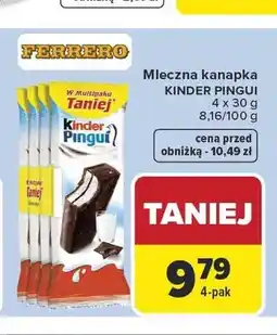 Carrefour Ferrero Kinder Pingui Mleczna kanapka oferta