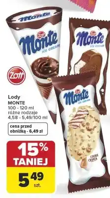 Carrefour Zott Monte Lody oferta