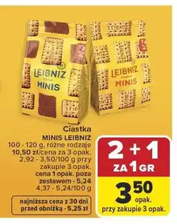 Carrefour Leibniz Ciastka Minis oferta