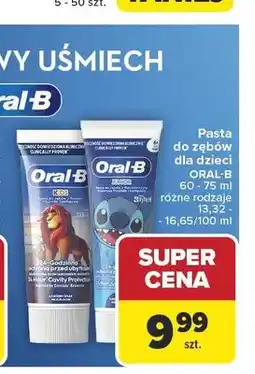 Carrefour Oral-B Pasta do zębów dla dzieci oferta