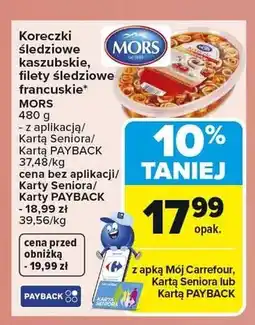 Carrefour Mors Koreczki lub filety śledziowe oferta