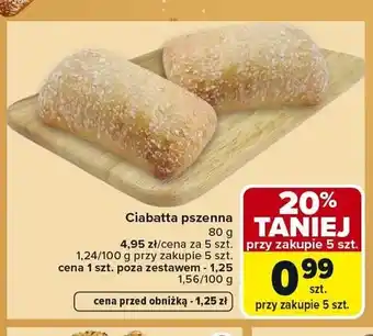 Carrefour Ciabatta pszenna oferta