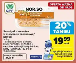 Carrefour Norso Szaszłyki z krewetek oferta