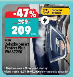 Biedronka Żelazko Smart Protect Plus TEFAL FV6872E0 2800W oferta