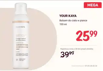 Rossmann Balsam do ciała w piance YOUR KAYA oferta