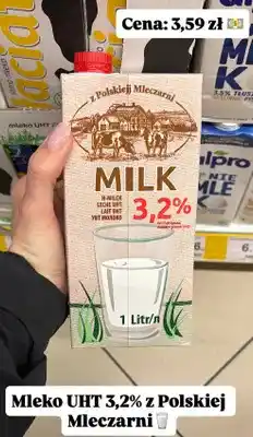 Dino Mleko UHT 3,2% z Polskiej Mleczarni oferta