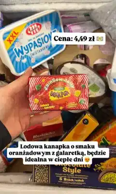 Dino Lodowa kanapka Hellena Oranżada Rainbow Jelly o smaku oranżadowym z galaretką oferta
