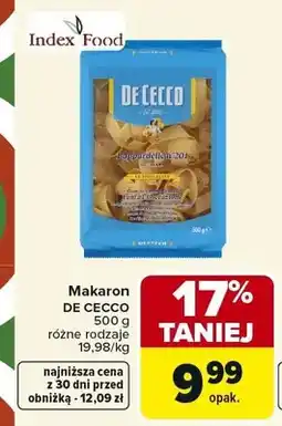 Carrefour Makaron DE CECCO Pappardelle n.201 oferta