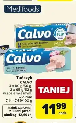 Carrefour Tuńczyk Calvo w sosie własnym oferta