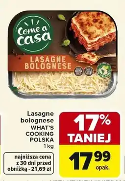 Carrefour Lasagne bolognese Come a Casa oferta