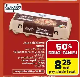 Carrefour Jaja ściółkowe Simpl rozm. M oferta
