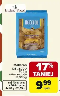 Carrefour Makaron DE CECCO oferta