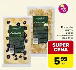 Carrefour Focaccia z oliwkami Virtu oferta