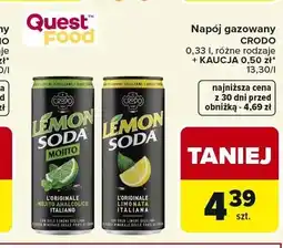 Carrefour Napój gazowany CRODO Lemon Soda oferta
