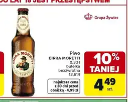 Carrefour Piwo BIRRA MORETTI oferta