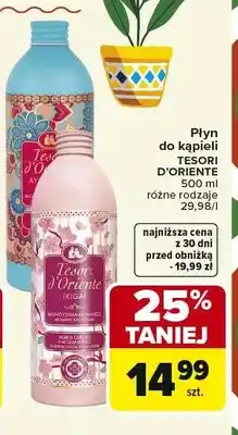 Carrefour Płyn do kąpieli TESORI D'ORIENTE oferta