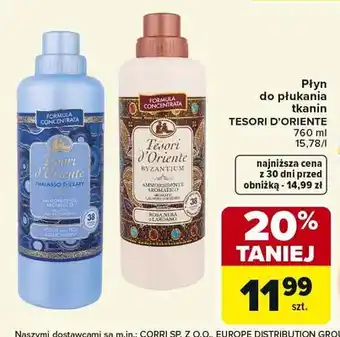 Carrefour Płyn do płukania tkanin TESORI D'ORIENTE oferta