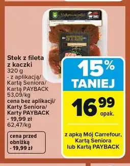 Carrefour Stek z fileta z kaczki oferta