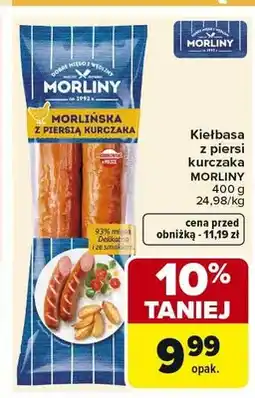 Carrefour Kiełbasa z piersi kurczaka MORLINY oferta