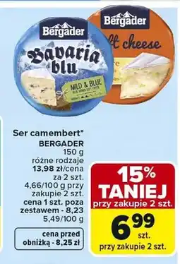 Carrefour Ser camembert Bavaria blu Bergader oferta