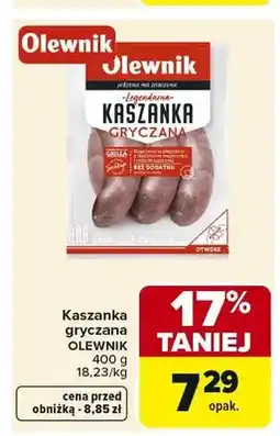 Carrefour Kaszanka gryczana OLEWNIK oferta