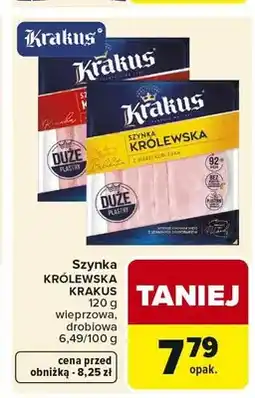 Carrefour Szynka KRÓLEWSKA KRAKUS wieprzowa oferta