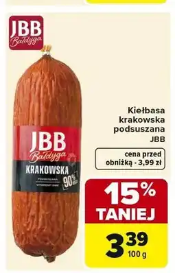 Carrefour Kiełbasa krakowska podsuszana JBB oferta