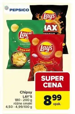 Carrefour Chipsy Lay's Green Onion oferta