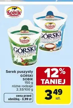 Carrefour Serek puszysty Górski Sobik z ziołami oferta