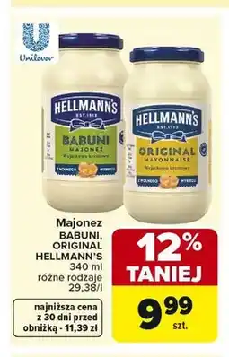 Carrefour Majonez Babuni HELLMANN'S oferta