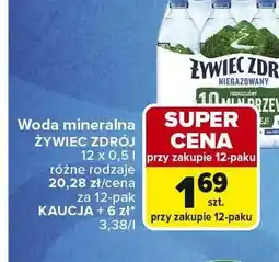 Carrefour Woda mineralna Żywiec Zdrój oferta
